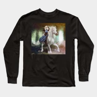 White Fire Long Sleeve T-Shirt